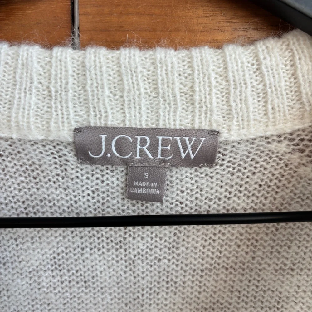 J.Crew High Rib Pullover Sweater in Wool Blend, Size S
